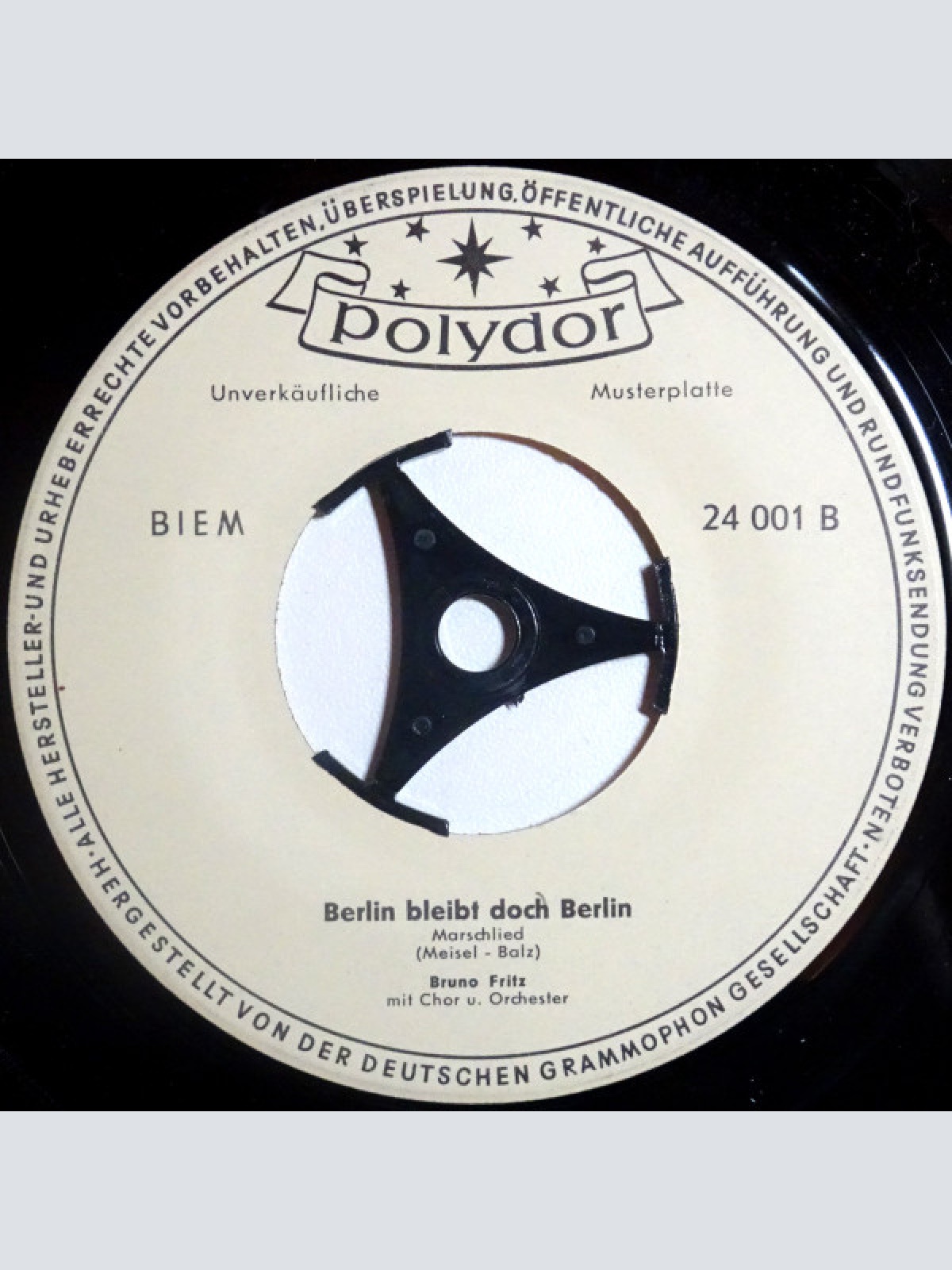 Vinyl / Bruno Fritz - Grüße Aus Berlin / Berlin Bleibt Doch Berlin