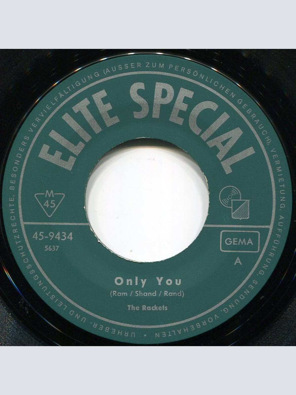 Vinyl / The Rackets* - Only You / Black Eyes