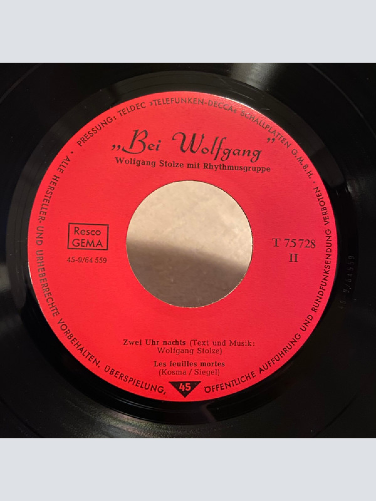 Vinyl / Wolfgang Stolze - Mitternachts-Cocktail Serviert "Bei Wolfgang"