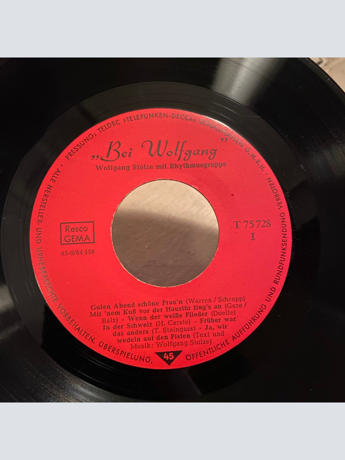 Vinyl / Wolfgang Stolze - Mitternachts-Cocktail Serviert "Bei Wolfgang"