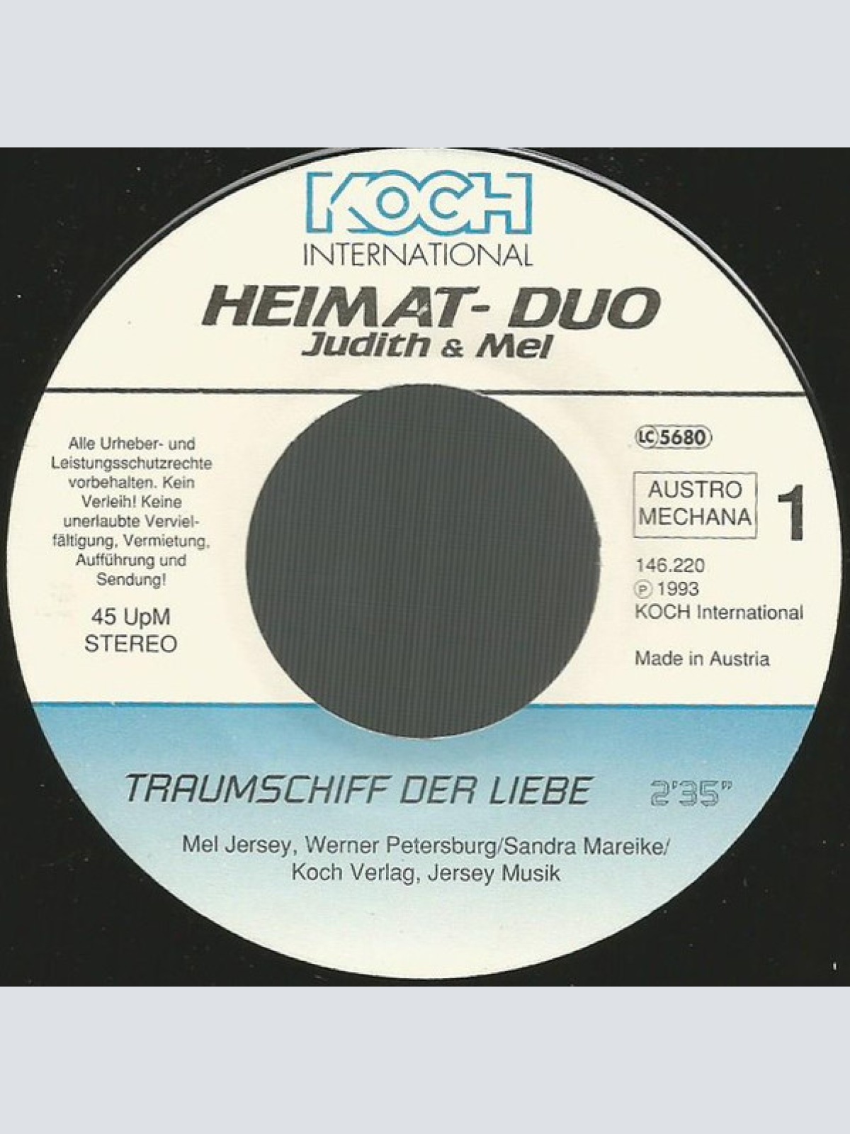 Vinyl / Heimat-Duo Judith & Mel* - Traumschiff Der Liebe