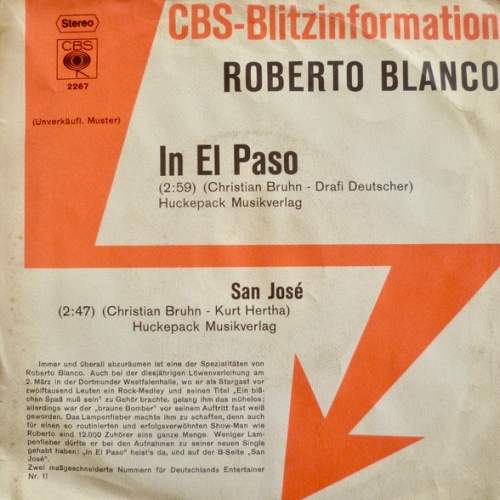 Vinyl / Roberto Blanco - In El Paso