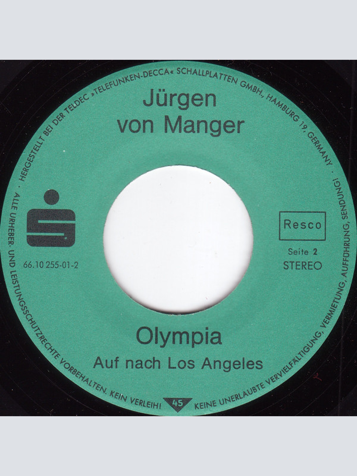 Vinyl / Jürgen Von Manger - Geldautomat