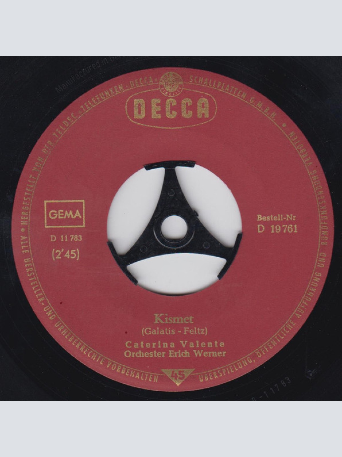 Vinyl / Caterina Valente - Kismet / Abschiedsrosen