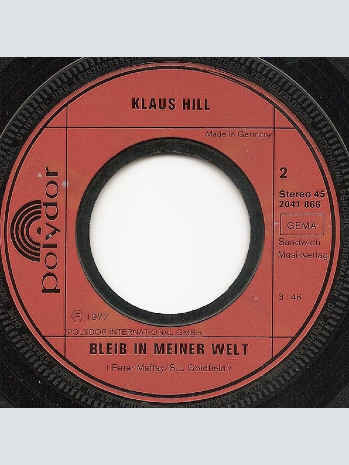 Vinyl / Klaus Hill (4) - Der Zug Nach L.A.