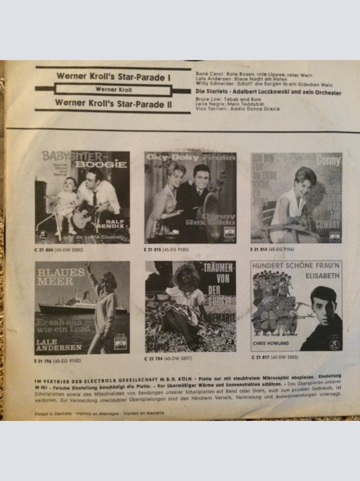 Vinyl / Werner Kroll - Werner Krolls Star-Parade