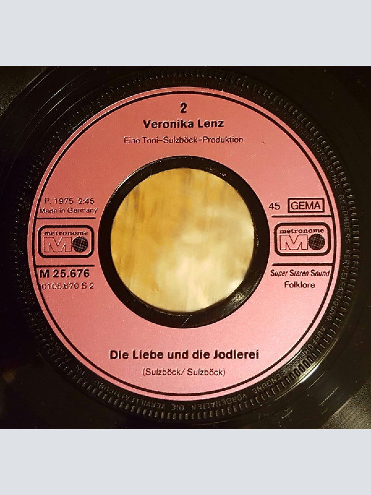 Vinyl / Veronika Lenz - Kräht Der Hahn Am Mist / Die Liebe Und Die Jodlerei