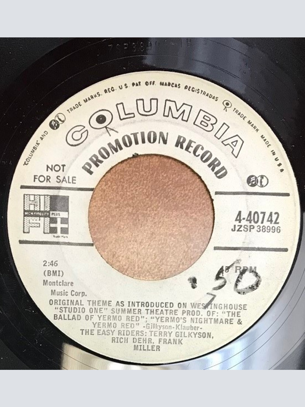 Vinyl / The Easy Riders* - Yermo's Nightmare & Yermo Red / The Sky Is High