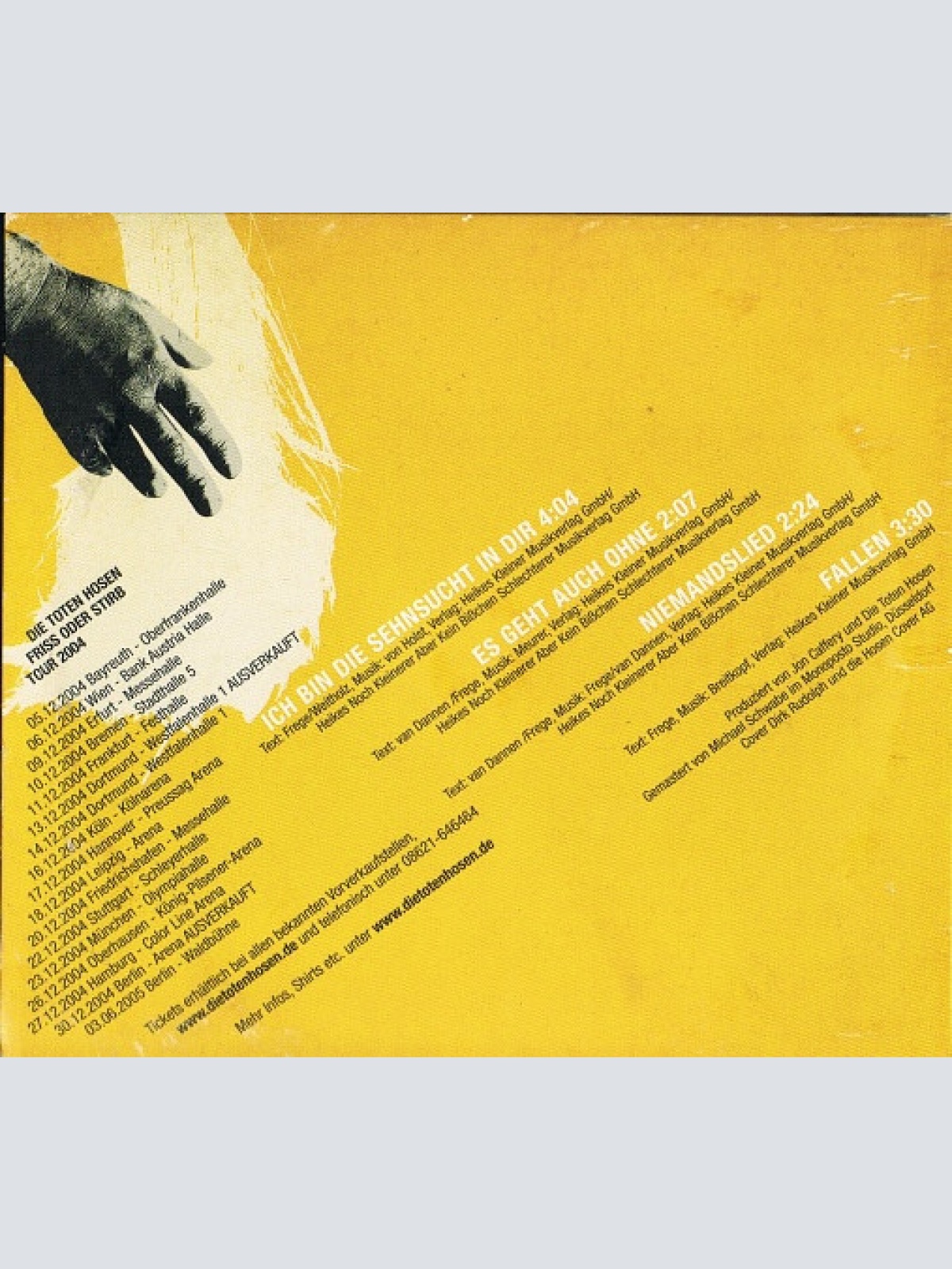 CD / Die Toten Hosen - Ich Bin Die Sehnsucht In Dir