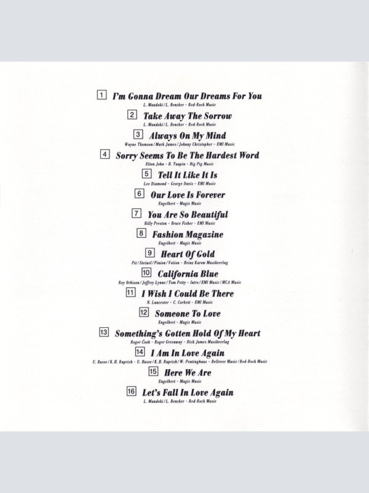 CD / Engelbert* - Zärtlichkeiten