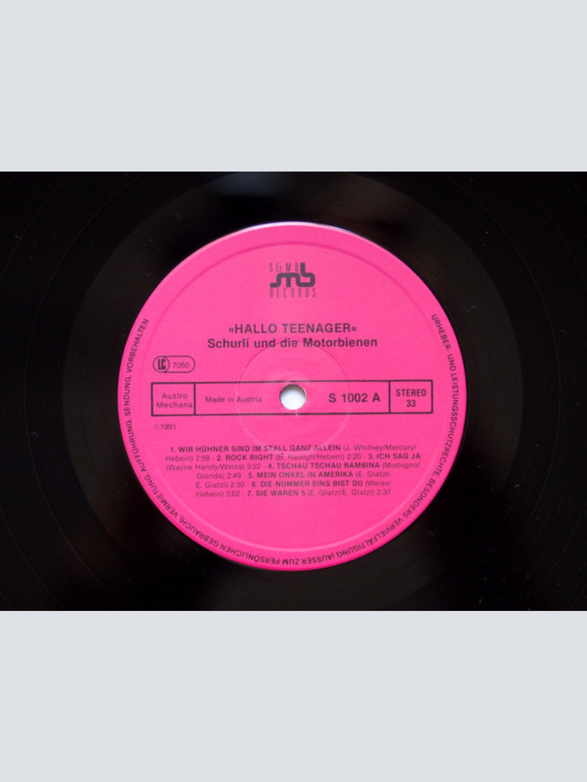 Vinyl / Schurli Und Die Motorbienen* - "Hallo Teenager"