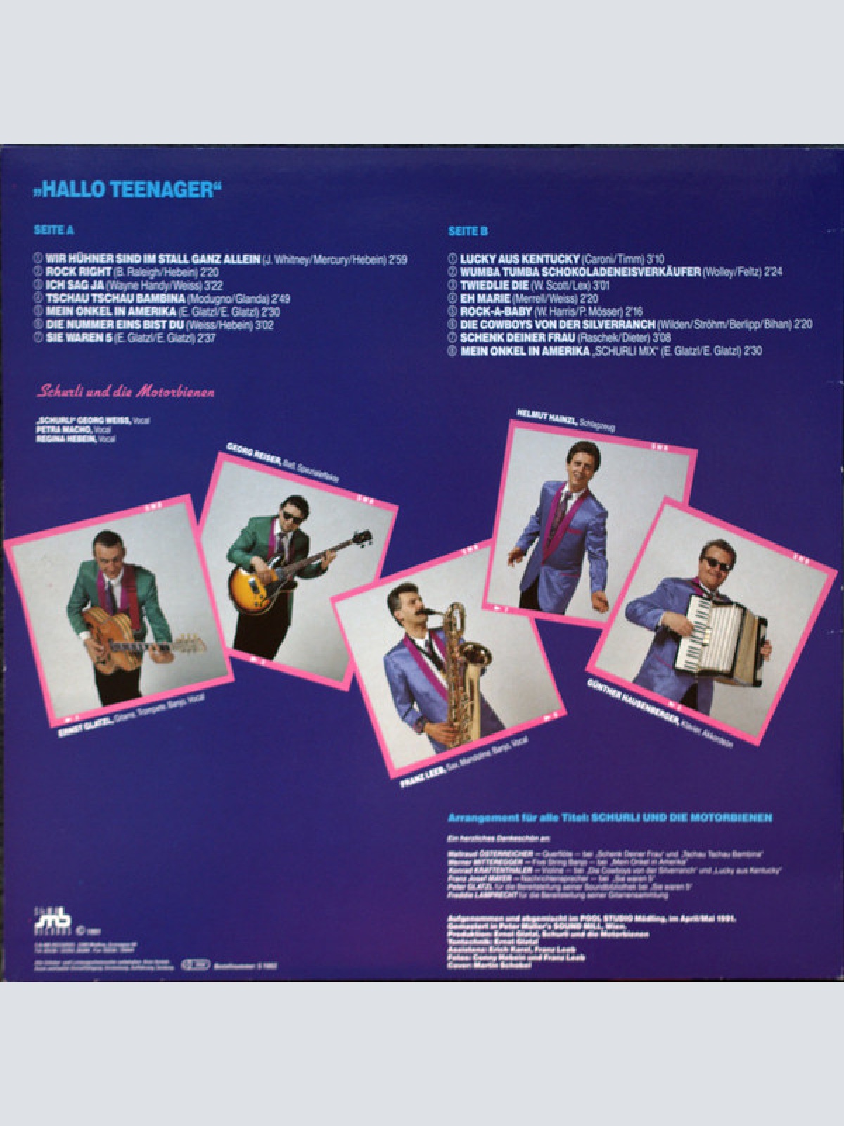 Vinyl / Schurli Und Die Motorbienen* - "Hallo Teenager"