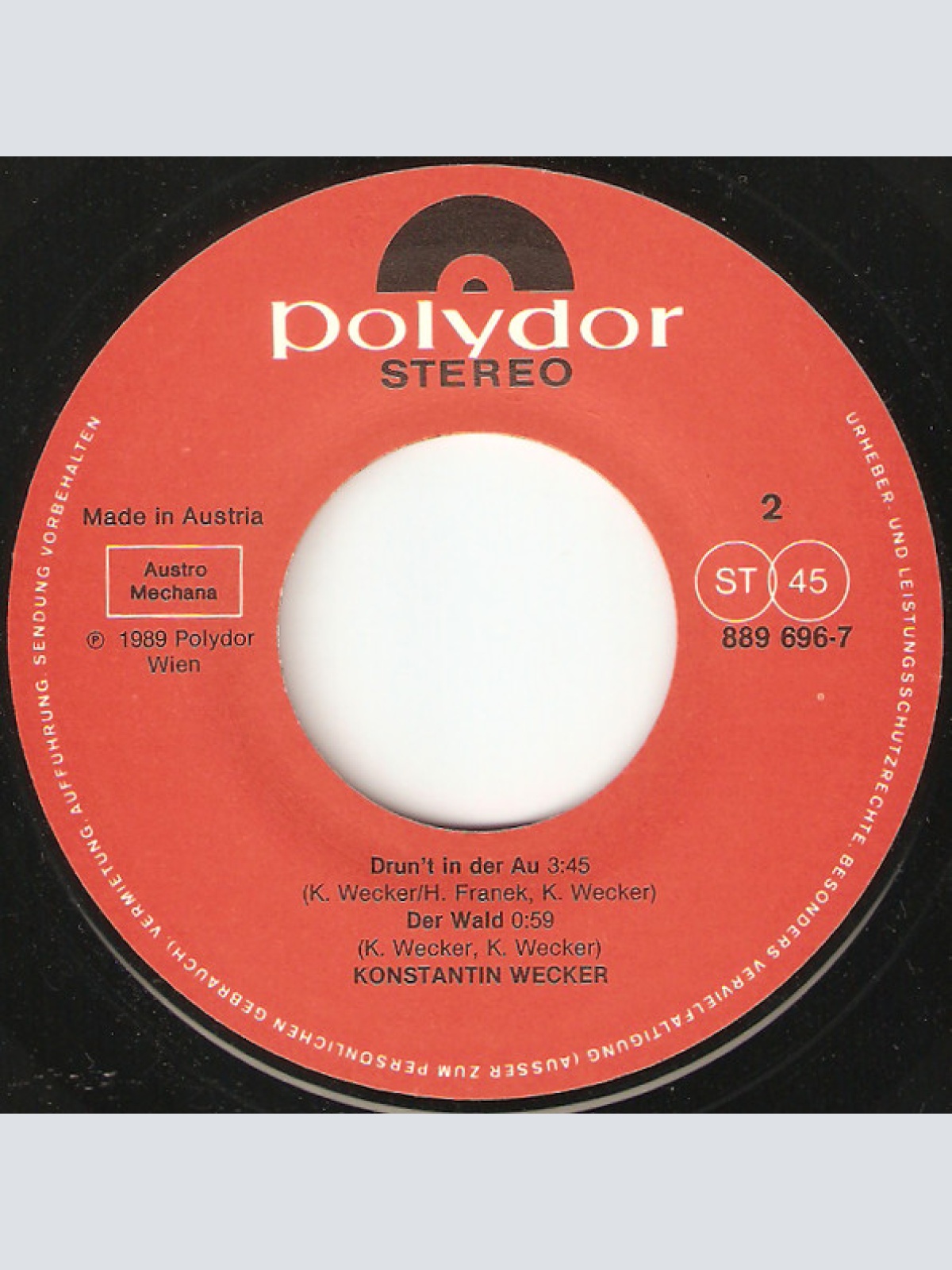 Vinyl / Konstantin Wecker - Fahr'n Ma Weida, Fahr'n Ma Zua (Weekend Runner)