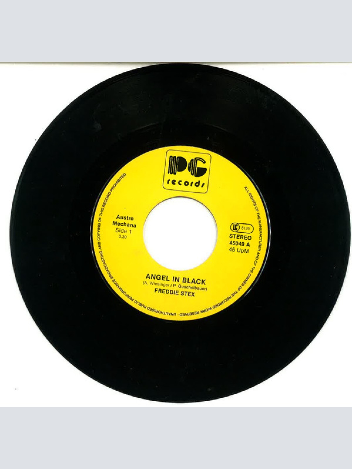 Vinyl / Freddie Stex - Angel In Black