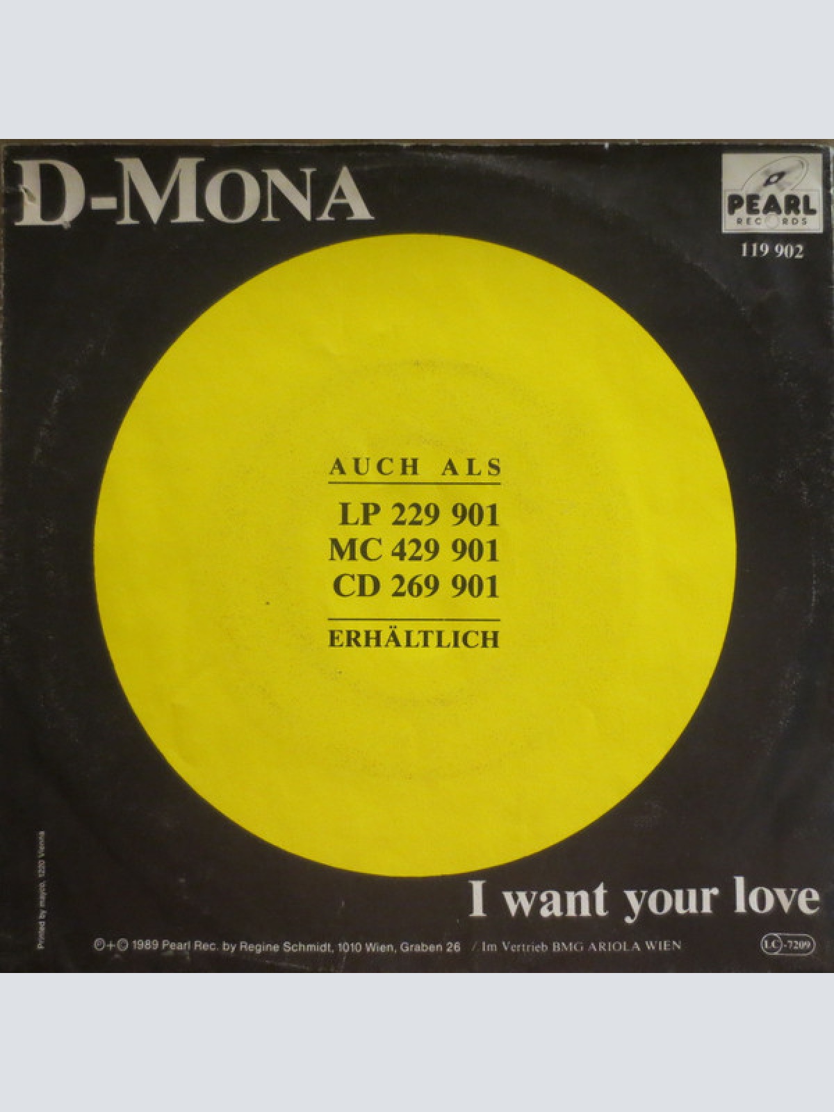 Vinyl / D-Mona - I Want Your Love