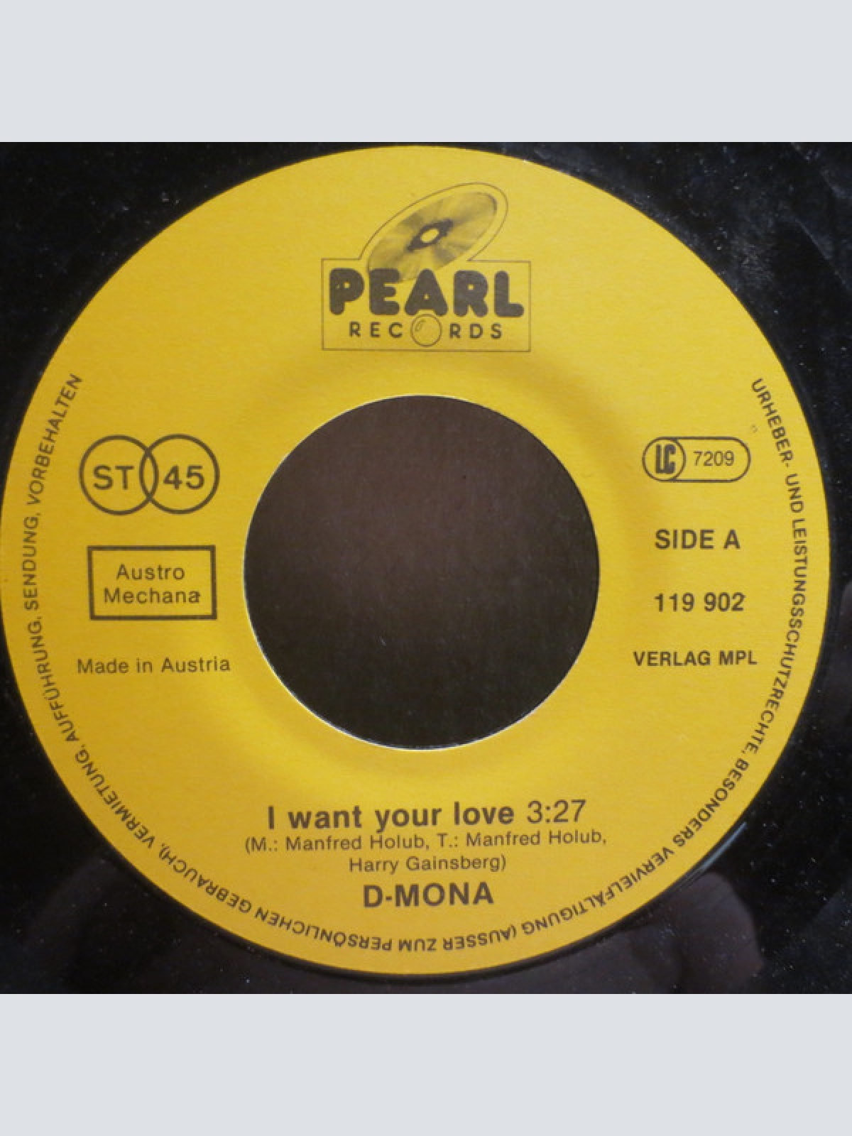 Vinyl / D-Mona - I Want Your Love