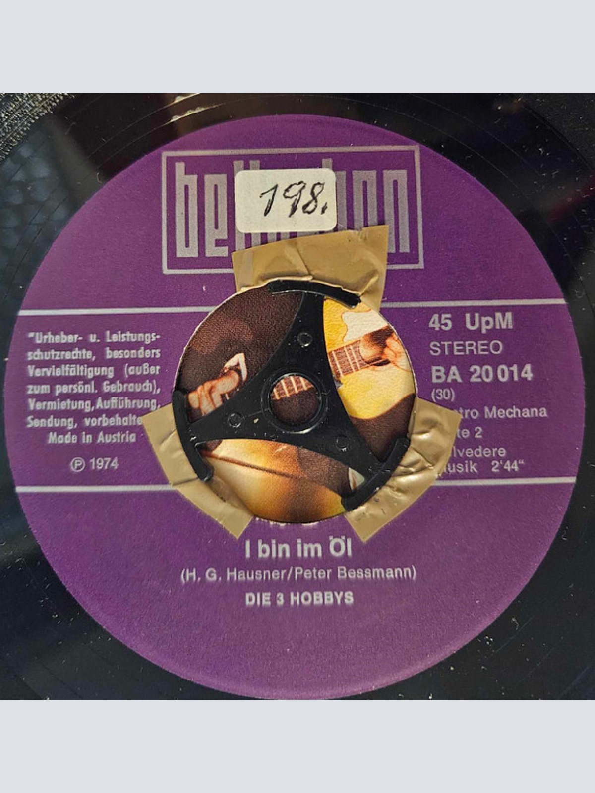 Vinyl / Die 3 Hobbys - Mei Alte kann des a / I bin im Öl