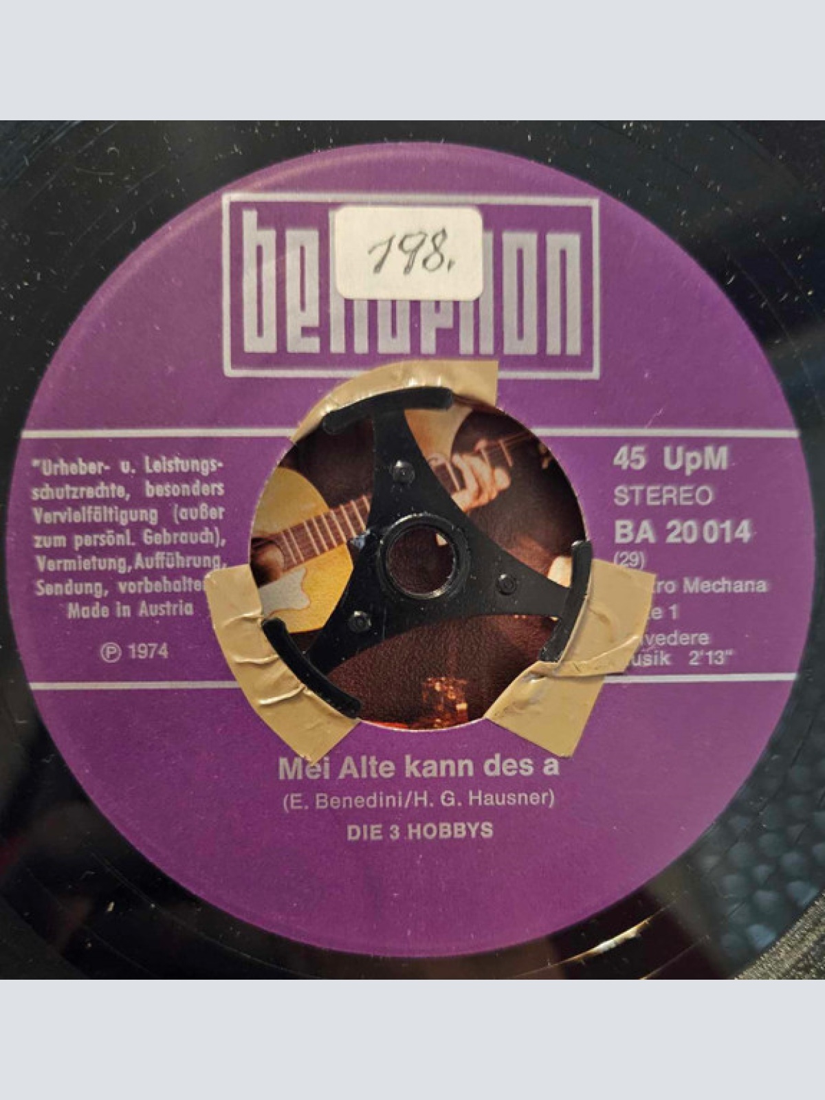 Vinyl / Die 3 Hobbys - Mei Alte kann des a / I bin im Öl
