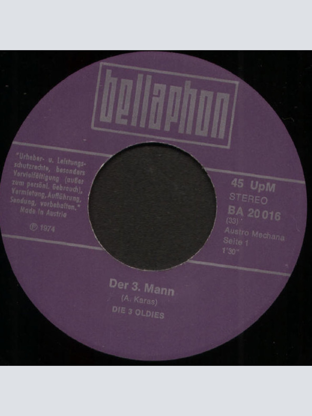 Vinyl / Die 3 Oldies - Der 3. Mann
