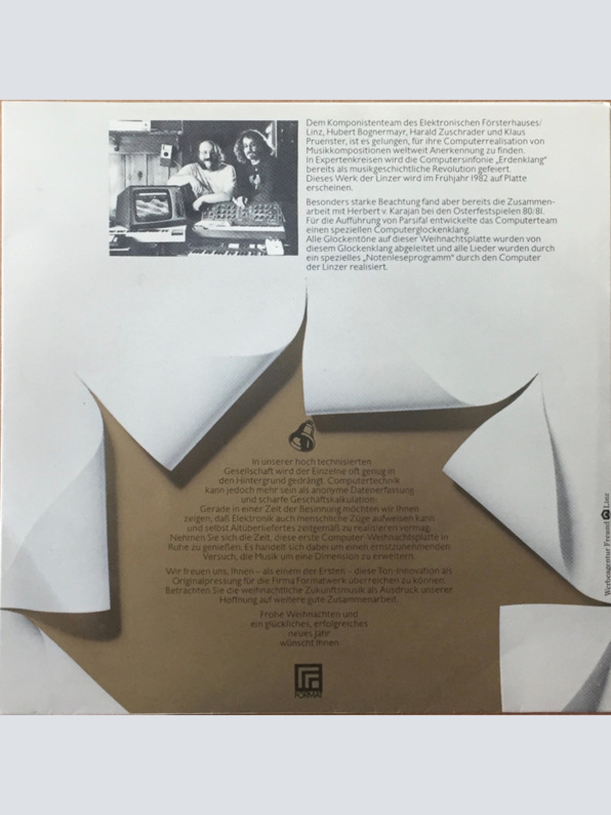 Vinyl / Hubert Bognermayr, Harald Zuschrader und Klaus Pruenster* - Heller Die Glocken Nie Klangen