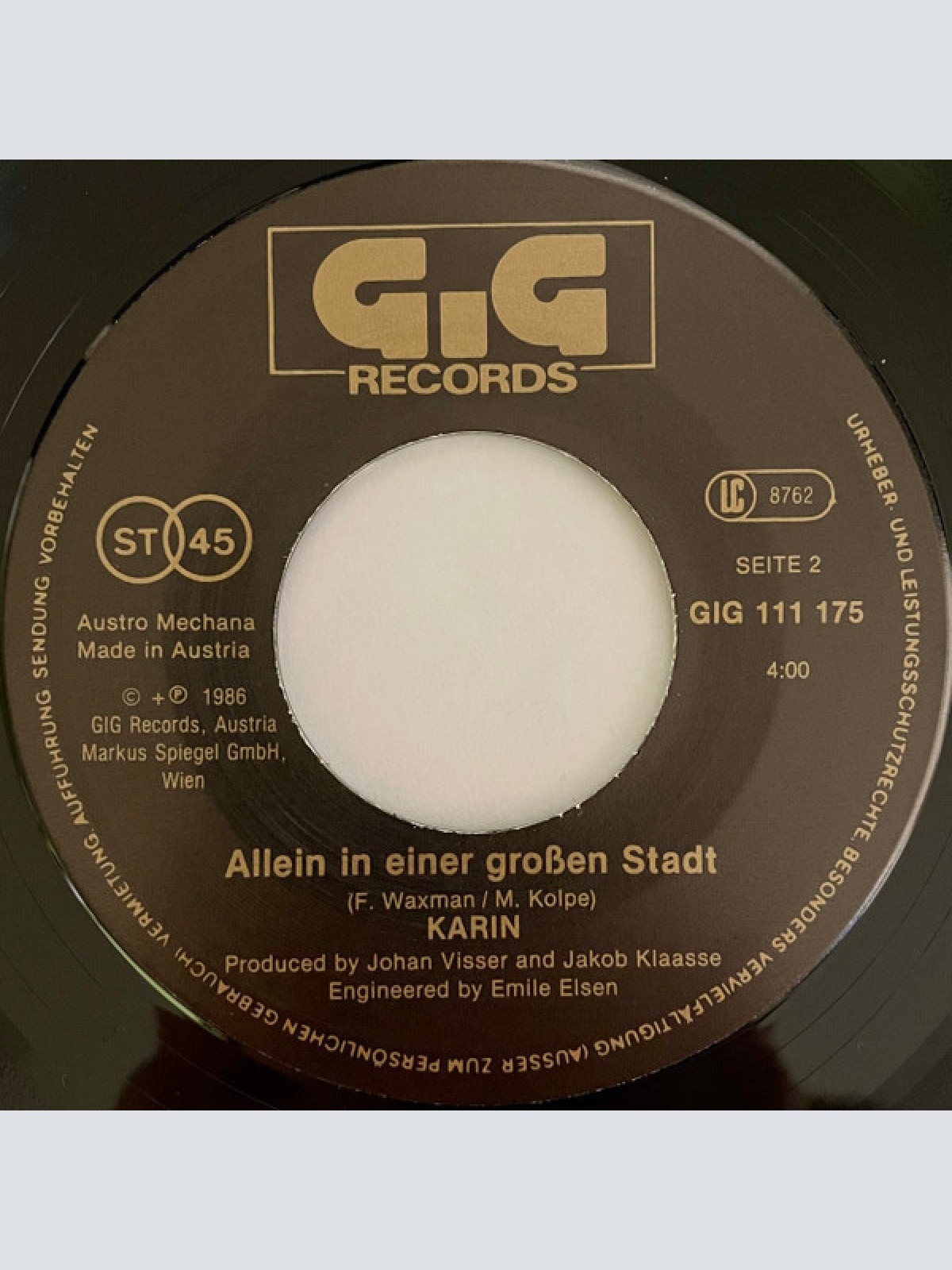 Vinyl / Karin* - Roter Mohn