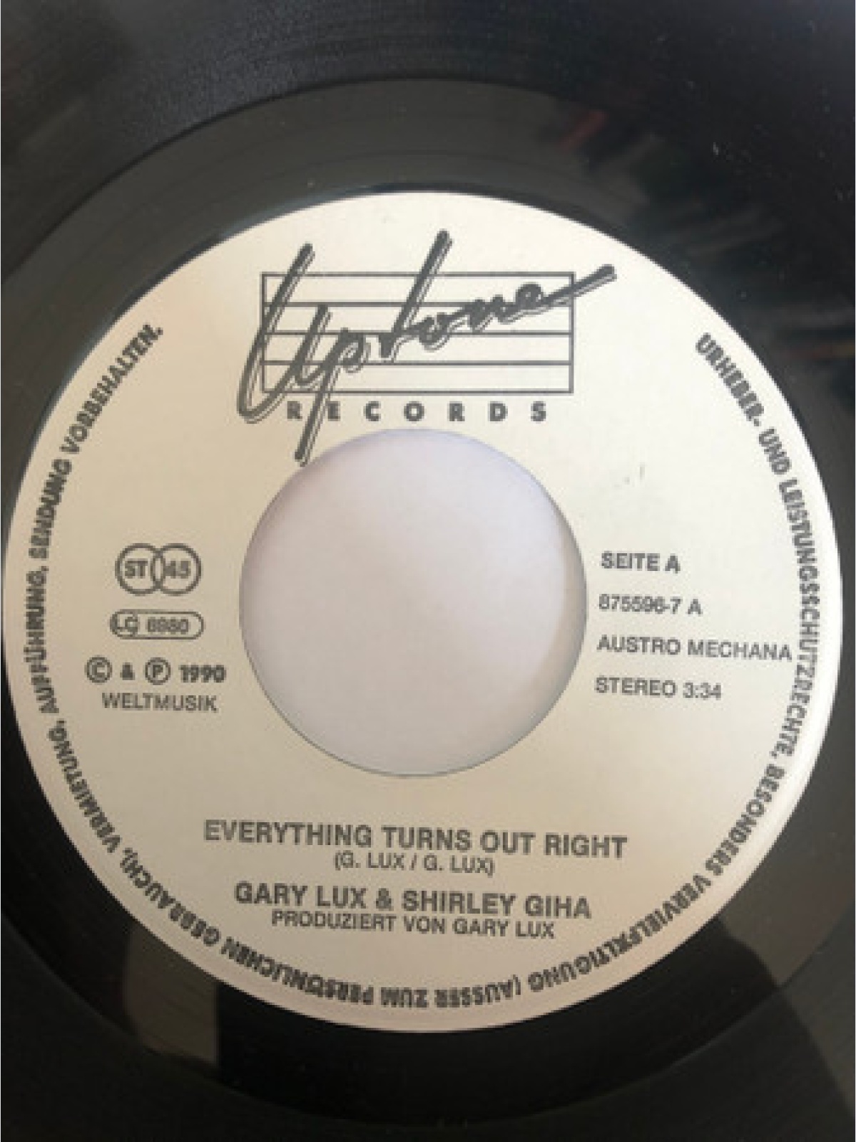 Vinyl / Gary Lux & Shirley Giha - Everything Turns Out Right