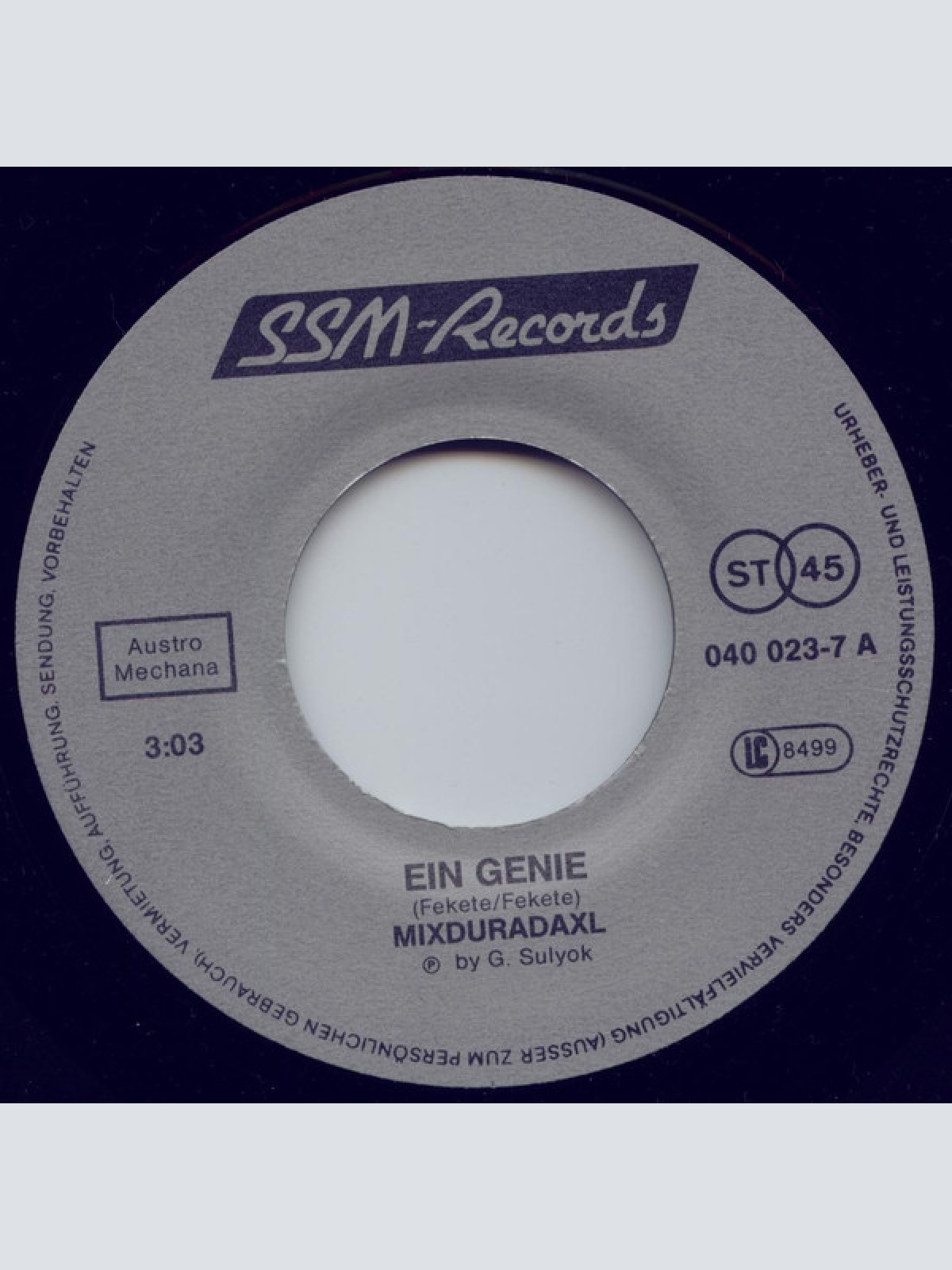 Vinyl / Mixduradaxl - Ein Genie