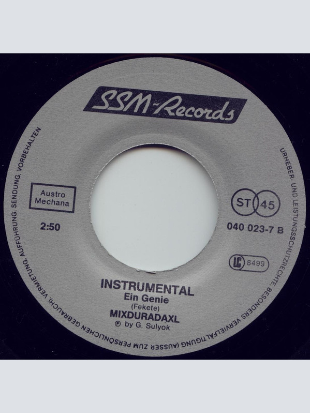 Vinyl / Mixduradaxl - Ein Genie