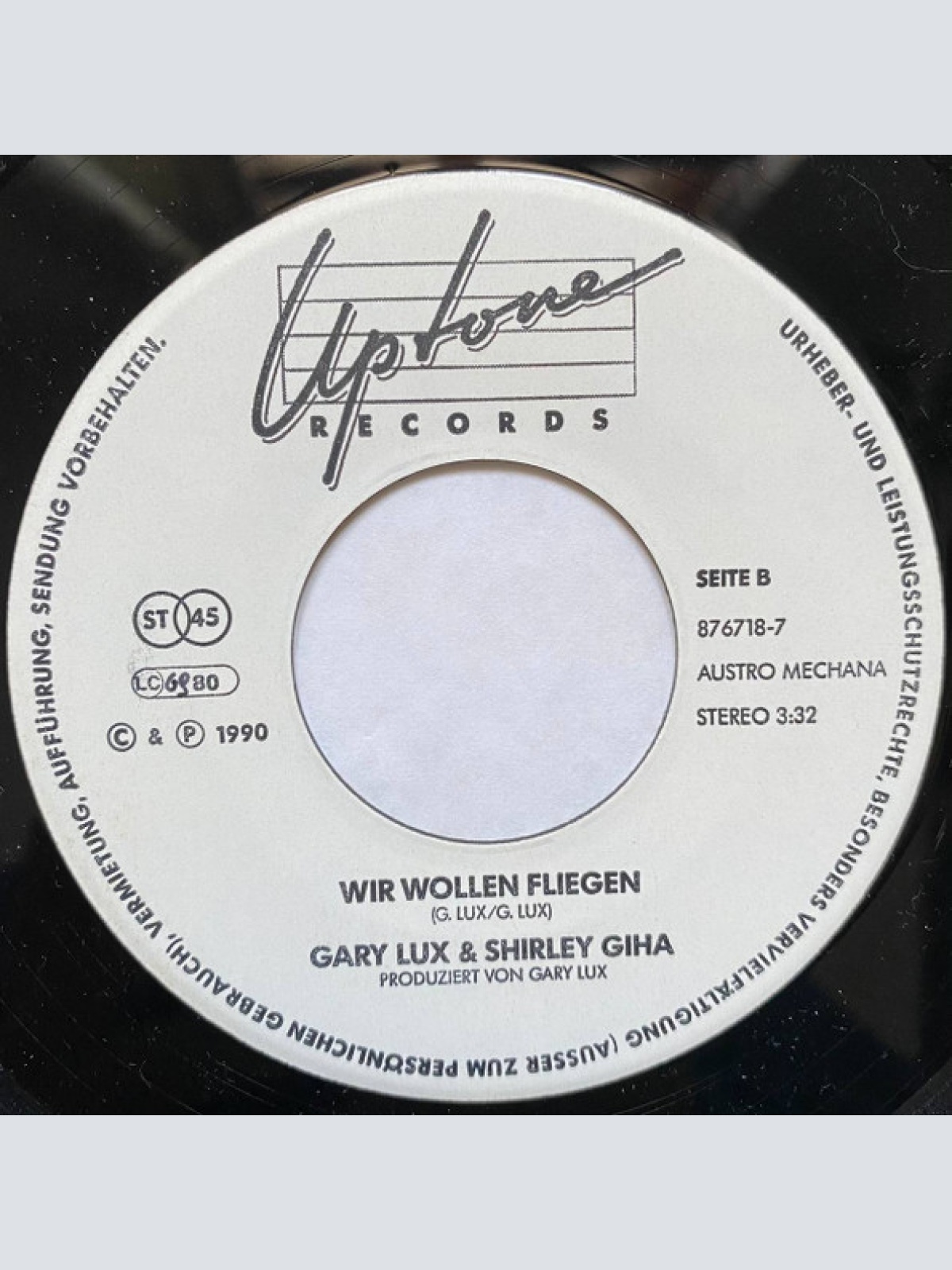 Vinyl / Gary Lux & Shirley Giha - Listen To Your Heart