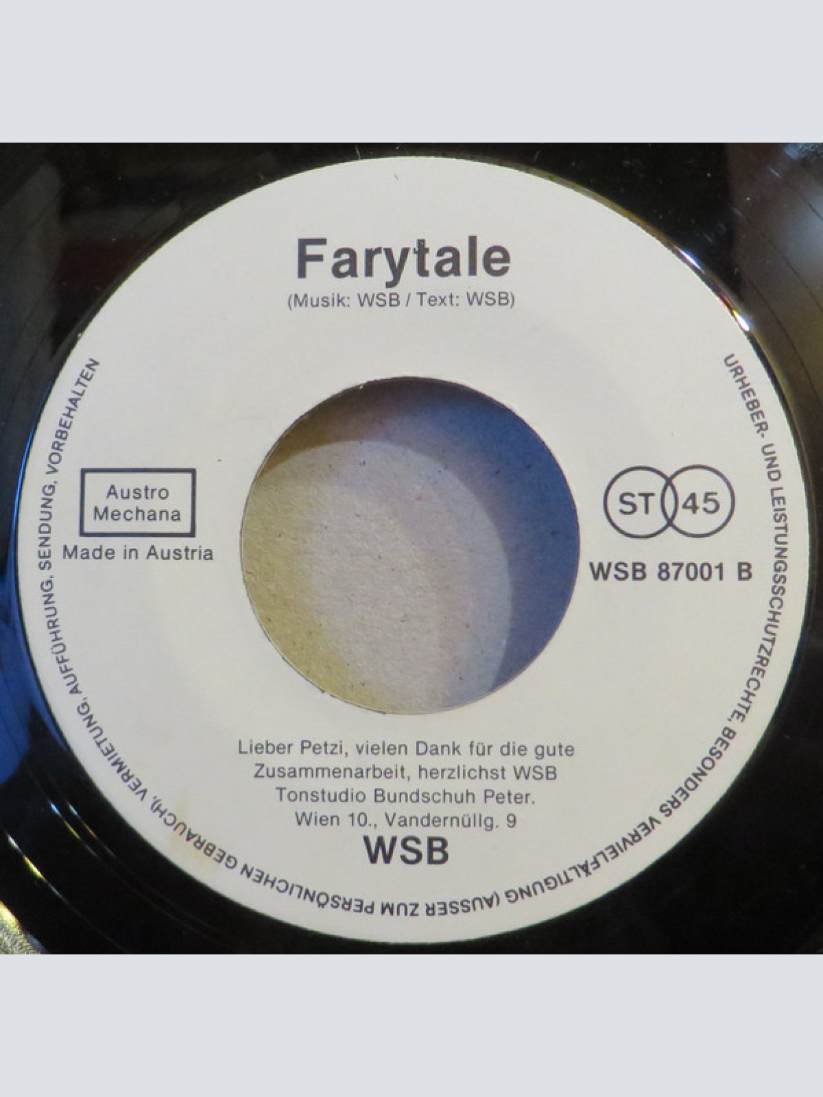 Vinyl / WSB (4) - Love Game / Fairytale