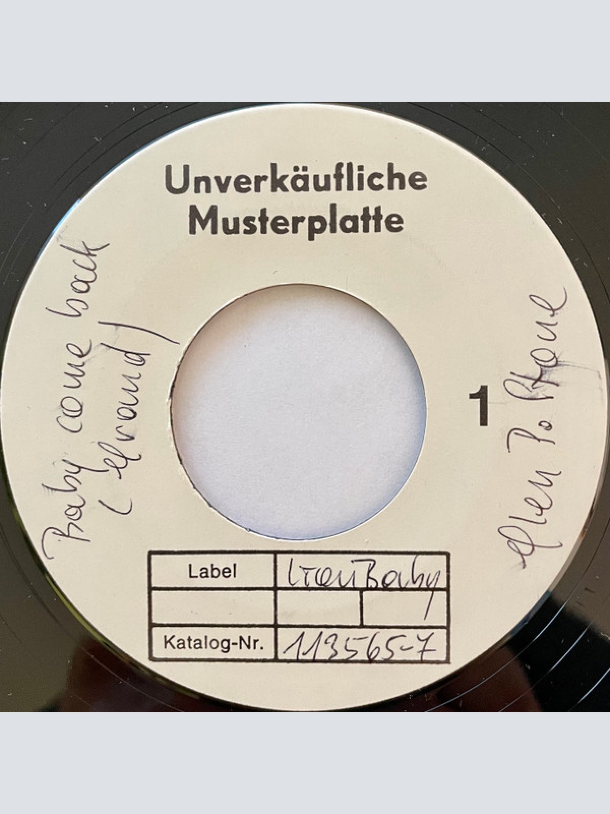 Vinyl / Glen P. Stone - Baby Come Back