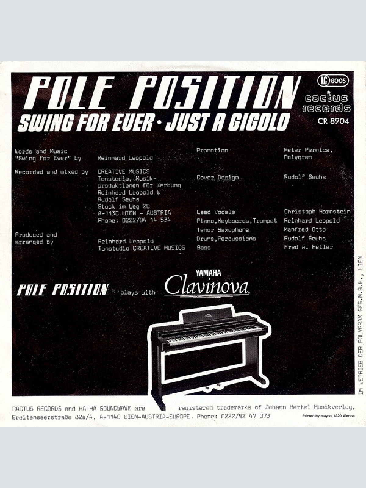 Vinyl / Pole Position (5) - Swing For Ever / Just A Gigolo