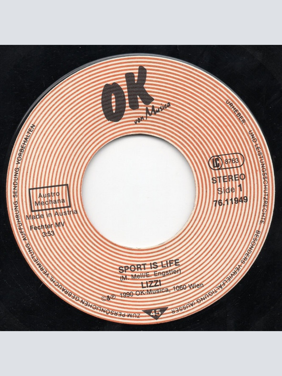 Vinyl / Lizzi* And The Union Singers (2) - Sport Is Life
