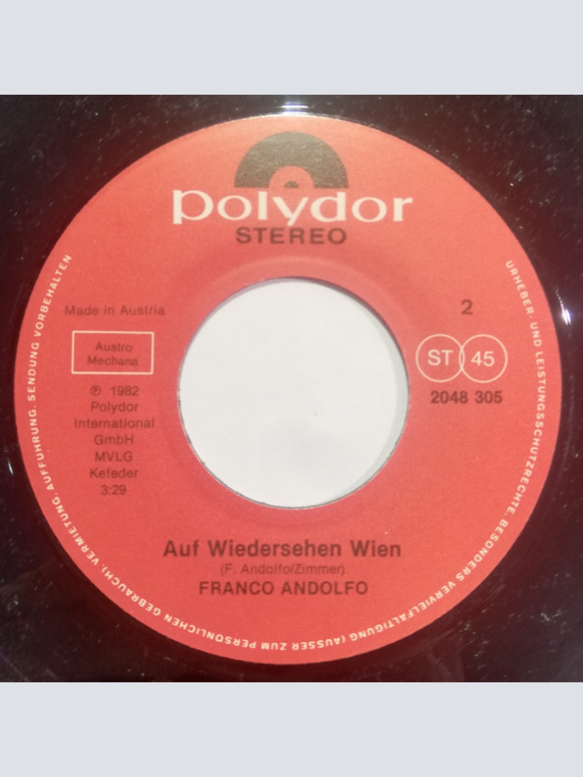 Vinyl / Franco Andolfo - Das Waren Zeiten