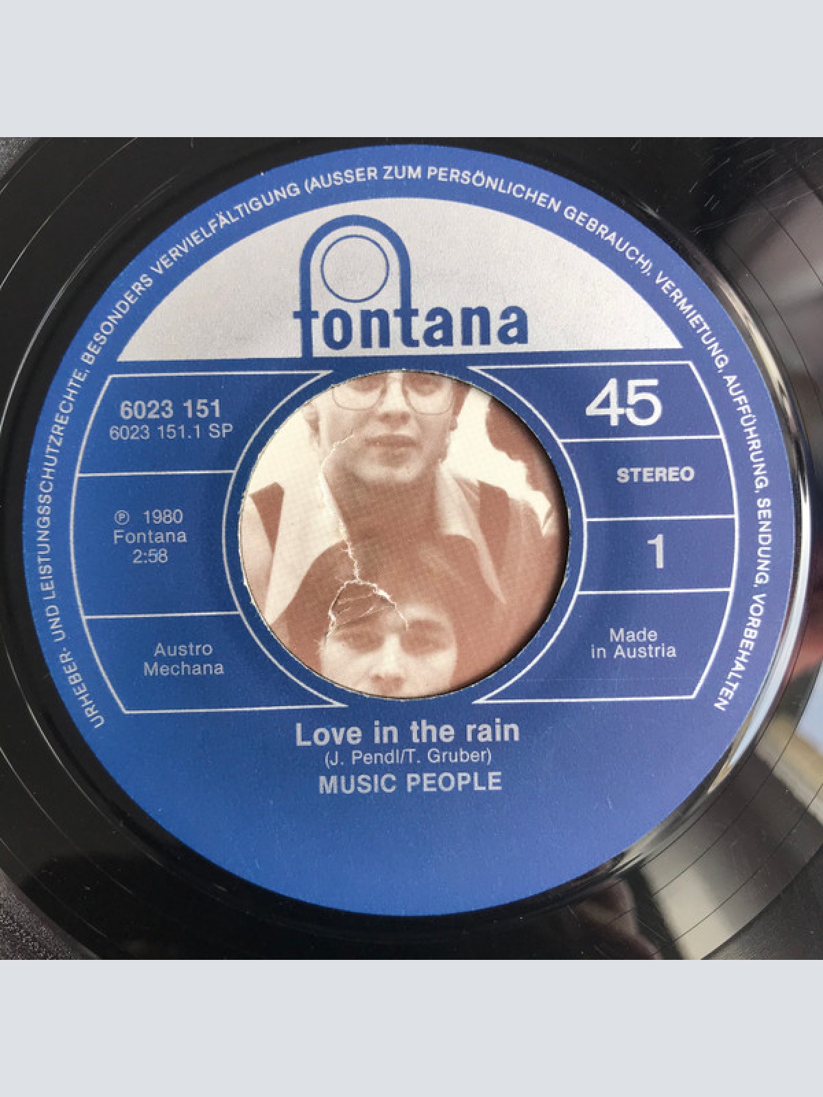 Vinyl / Music People (4) - Love In The Rain / Last Night (The Mood Was Right)