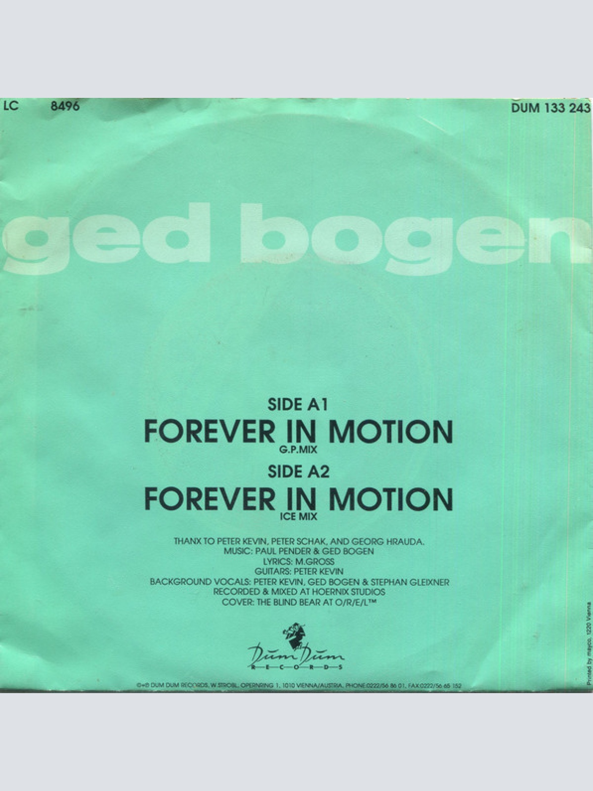 Vinyl / Ged Bogen - Forever In Motion