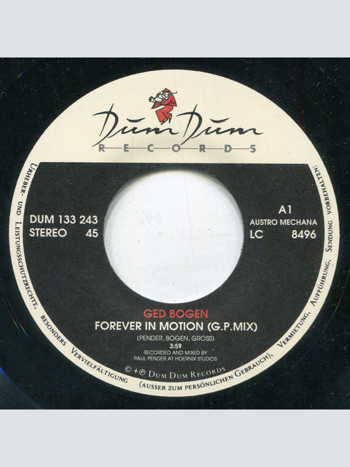 Vinyl / Ged Bogen - Forever In Motion