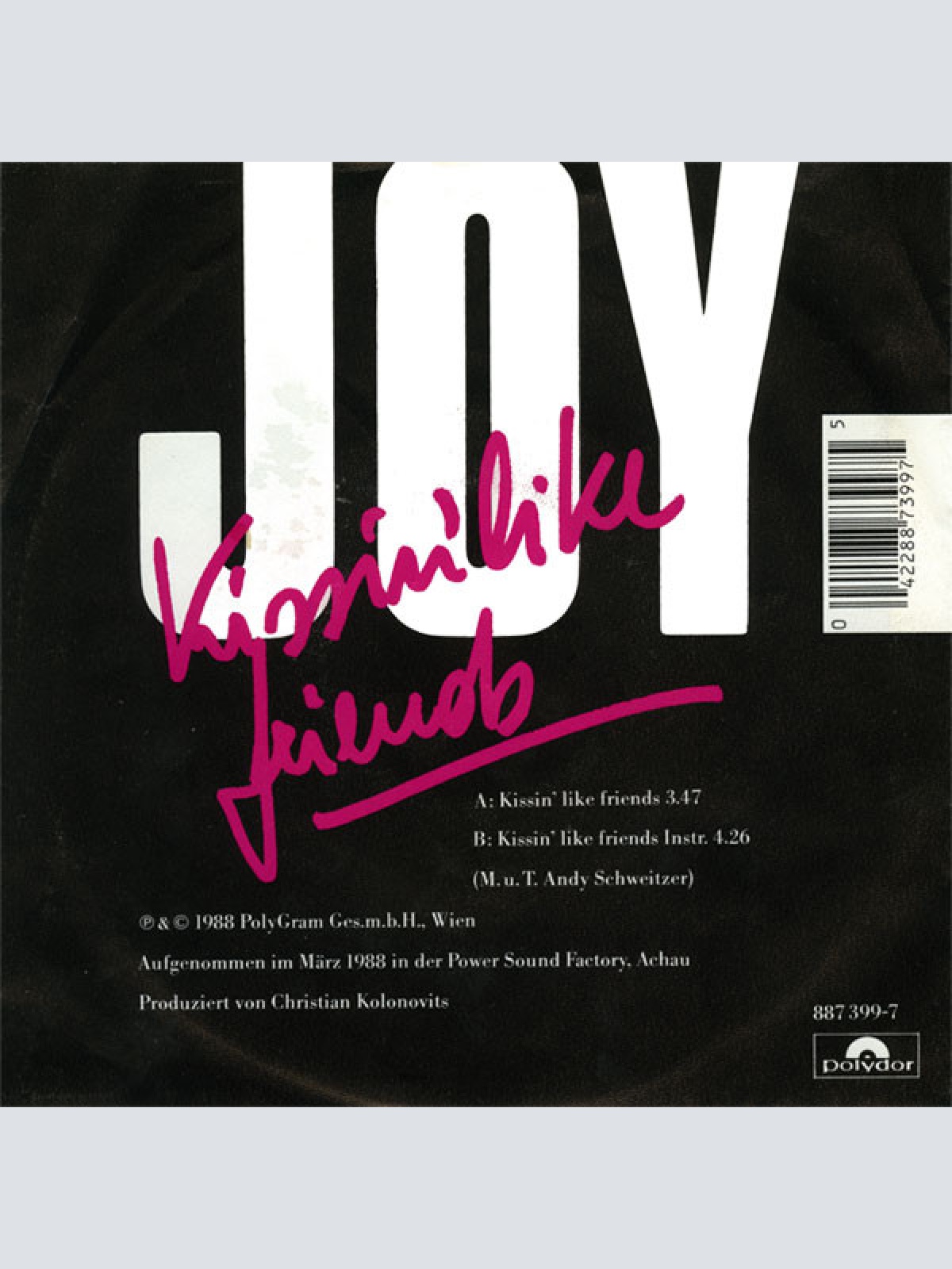 Vinyl / Joy (9) - Kissin' Like Friends