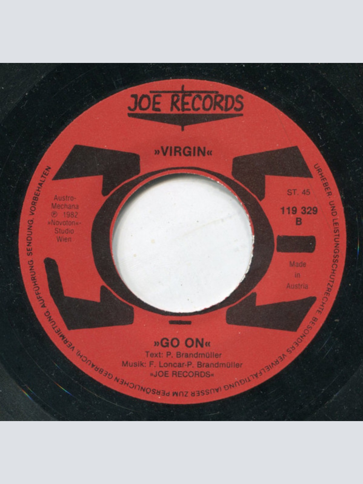 Vinyl / Virgin (10) - Hey Virgin / Go On