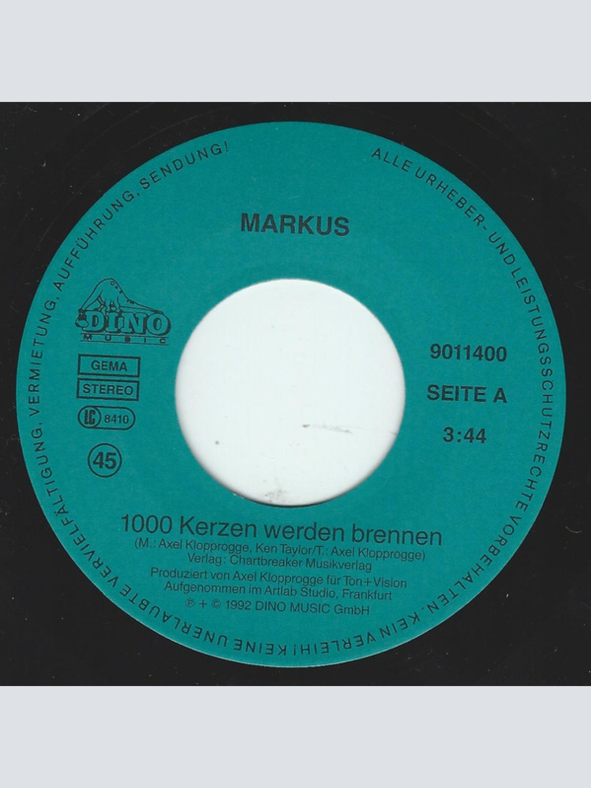 Vinyl / Markus (6) - 1000 Kerzen Werden Brennen