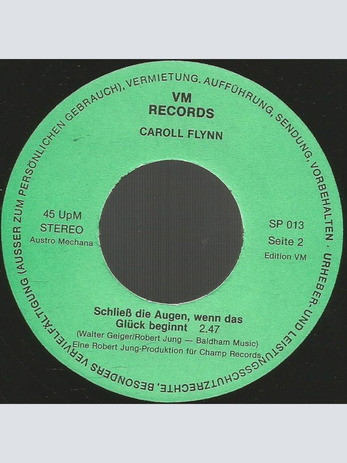 Vinyl / Caroll Flinn* - Colorado Melody / Schließ Die Augen Wenn Das Glück Beginnt