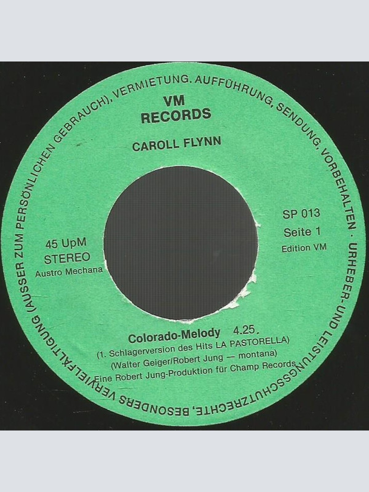 Vinyl / Caroll Flinn* - Colorado Melody / Schließ Die Augen Wenn Das Glück Beginnt