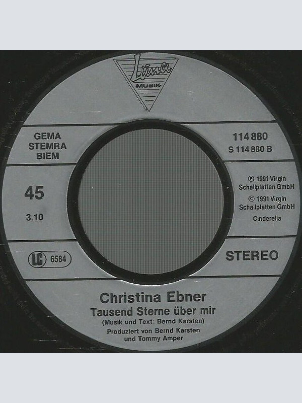 Vinyl / Christina Ebner - Aber Streicheln Derfst Mi Nur Du