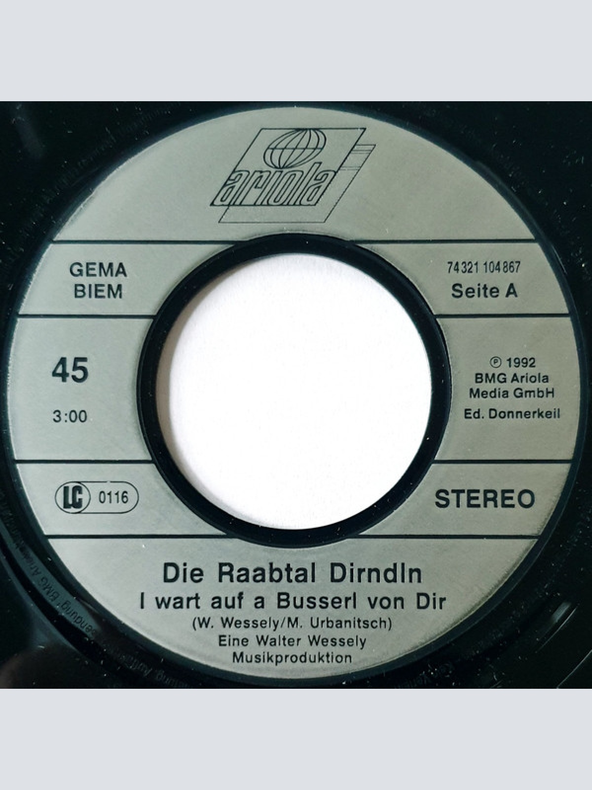 Vinyl / Die Raabtal Dirndln - I Wart Auf A Busserl Von Dir