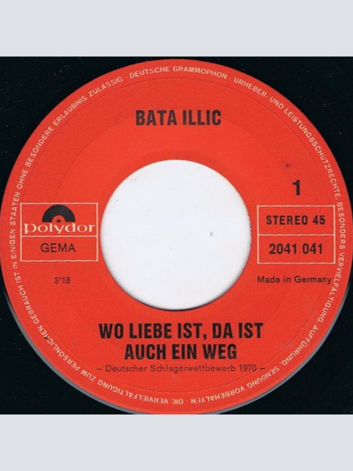 Vinyl / Bata Illic - Wo Liebe Ist, Da Ist Auch Ein Weg
