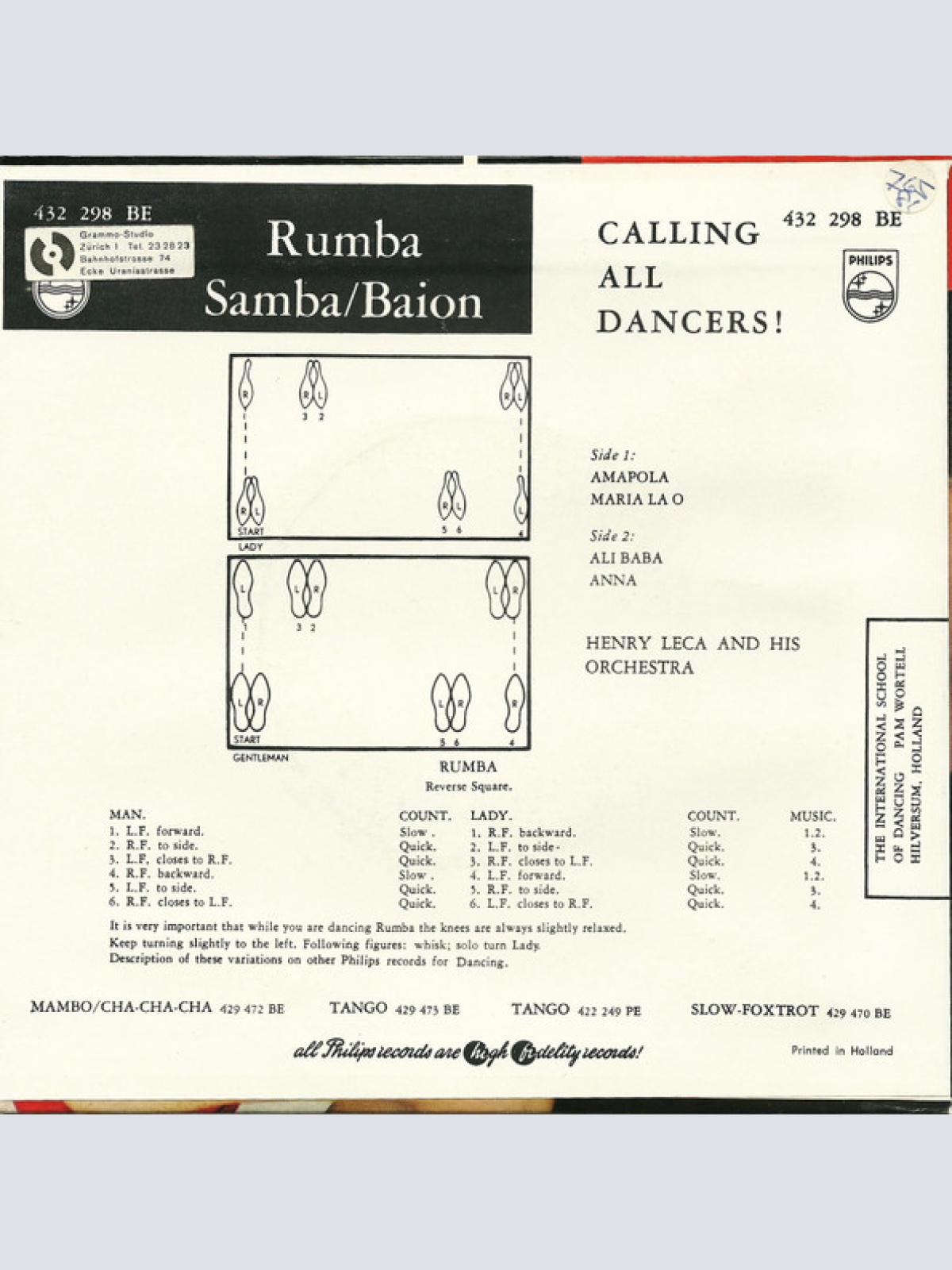 Vinyl / Henry Leca And His Orchestra* - Rumba Samba / Baion