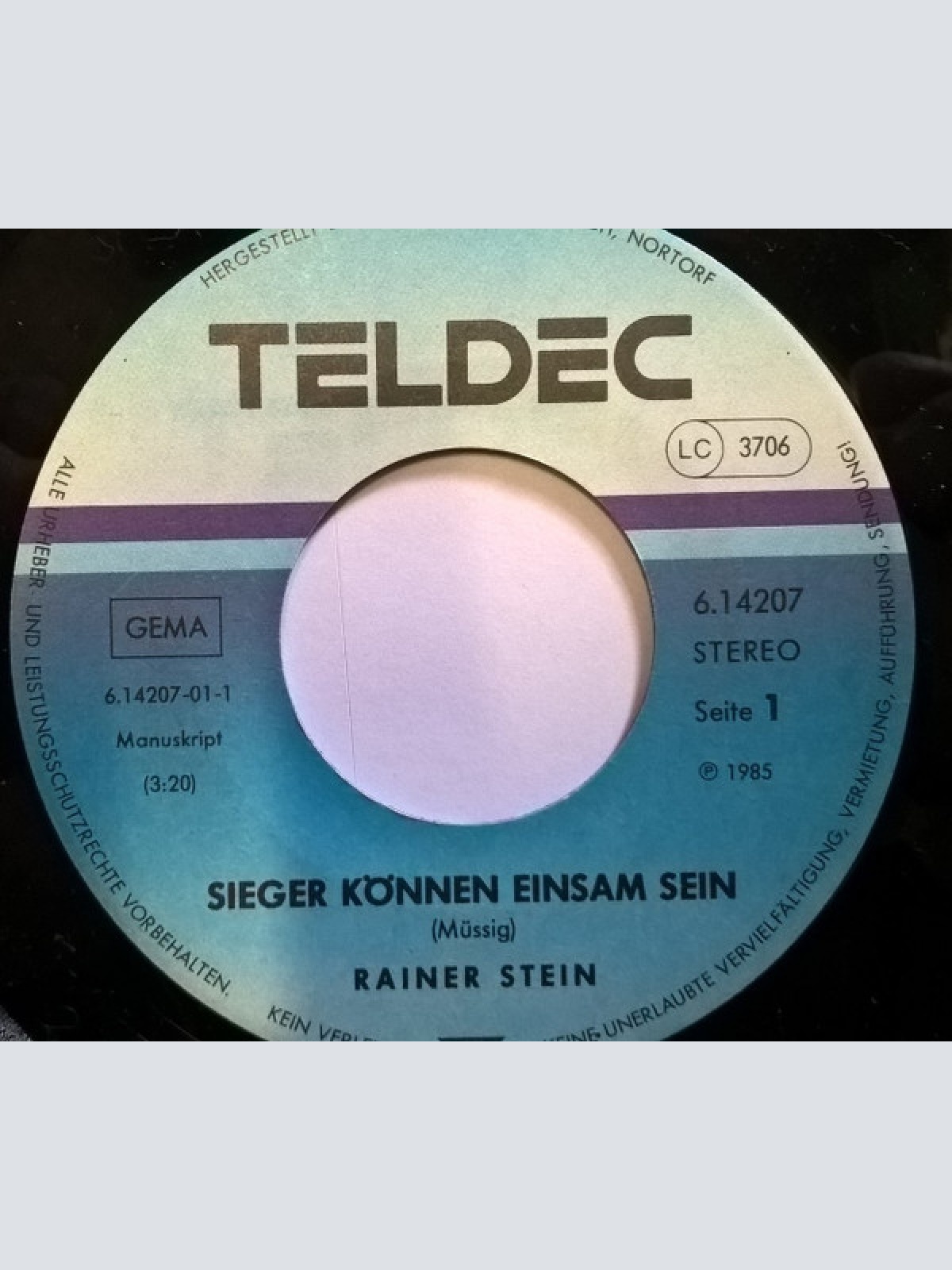 Vinyl / Rainer Stein - Sieger Können Einsam Sein