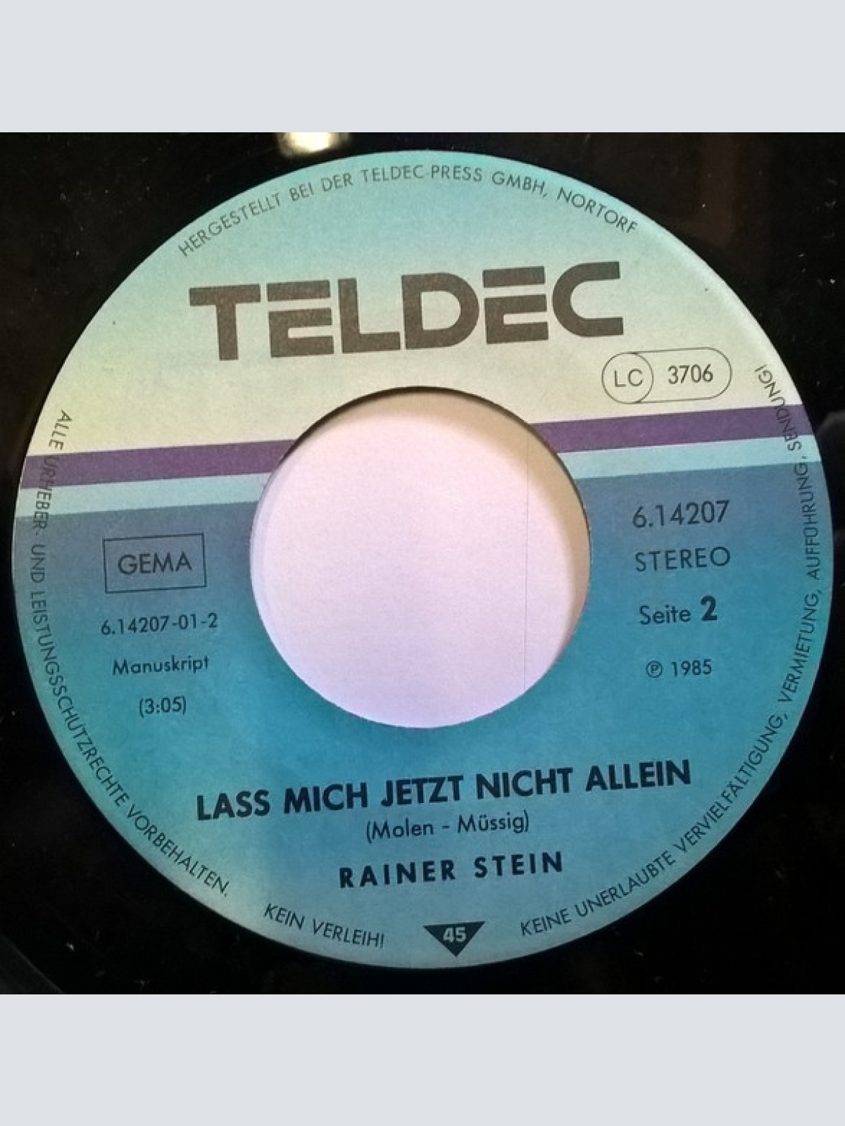 Vinyl / Rainer Stein - Sieger Können Einsam Sein