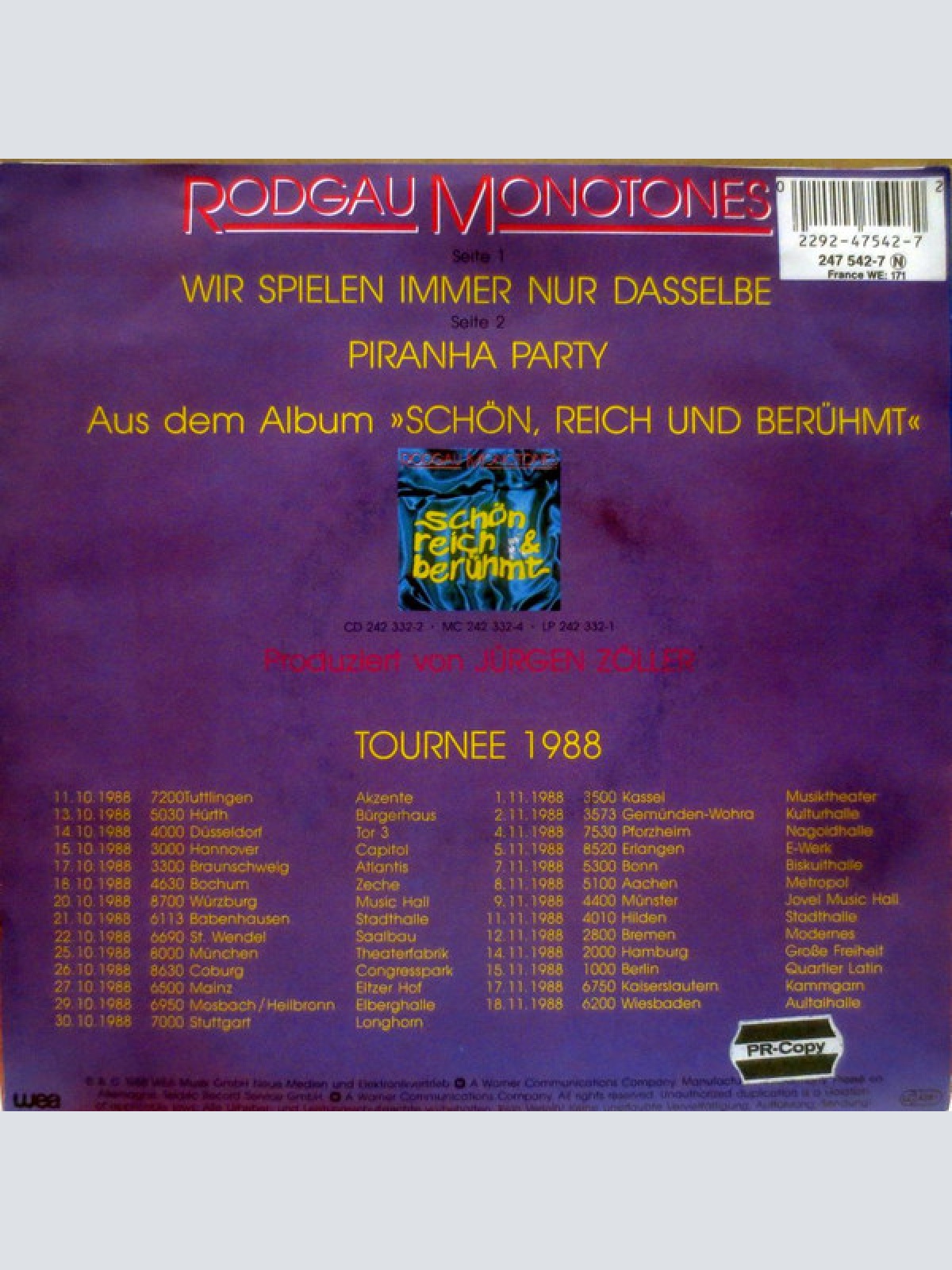 Vinyl / Rodgau Monotones - Wir Spielen Immer Nur Dasselbe