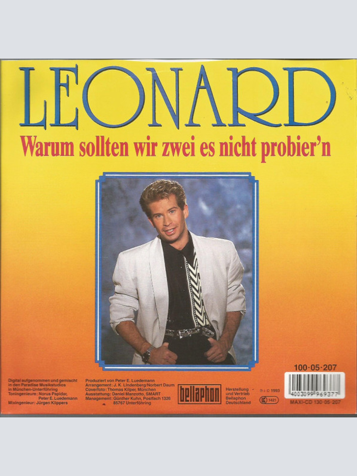 Vinyl / Leonard - Warum Sollten Wir Zwei Es Nicht Probier'n